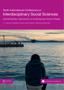 Interdisciplinary Social Sciences - Ciencias Sociales Interdisciplinares