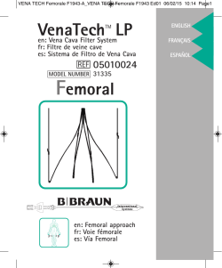VENA TECH Femorale F1943 Ed01 - B. Braun Interventional Systems