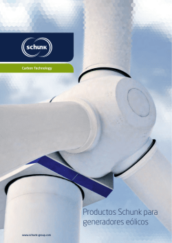 Productos Schunk para generadores eólicos (1.4