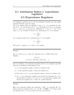 2.1 Autómatas finitos y expresiones regulares 2.5