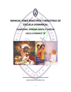 manual para escuela dominical - Iglesia Episcopal de Guatemala