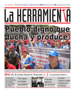 "La Herramienta" N° 14 - Diciembre 2015