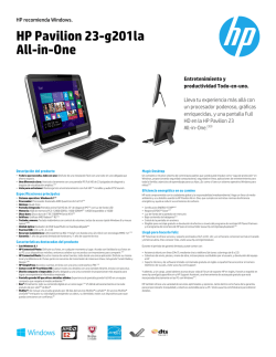 HP Pavilion 23-g201la All-in-One