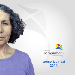 Memoria 2014 - Banigualdad.cl