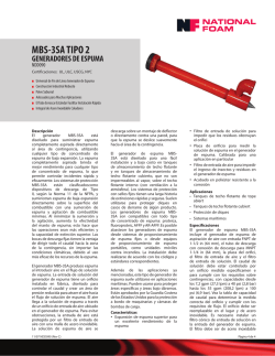 MBS-3SA TIPO 2 - National Foam