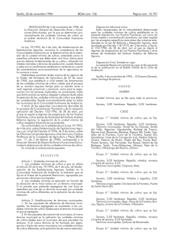 Resolución de 4/11/96, de la DG de Desarrollo Rural y
