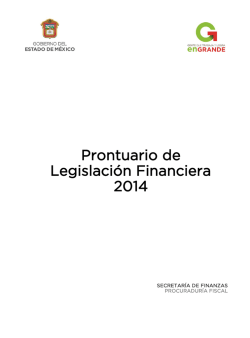 00 Prontuario de Legislación Financiera 2014