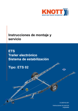 Instrucciones de montaje y servicio ETS Trailer electrónico