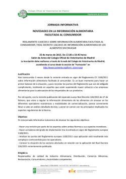 programa - Colegio Oficial de Veterinarios de Madrid