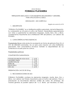 formula platanera - Halcon Colombia Ltda