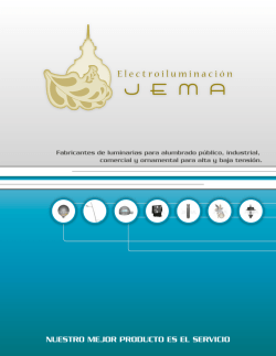 catálogo 2012 electroiluminación jema