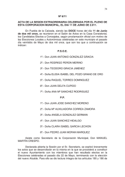 Pleno Junio II - Ayuntamiento de Puebla de la Calzada