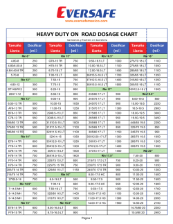 EVERSAFE HEAVY DUTY ON ROAD DOSAGE CHART