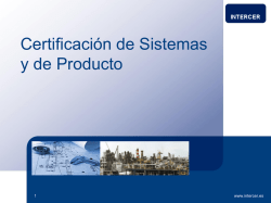 Certificación de Sistemas y Produccion