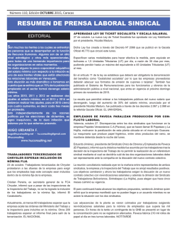 Resumen de Prensa Laboral Sindical octubre 2015.indd