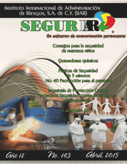 Revista SEGURIIAR No. 143 Abril, 2015