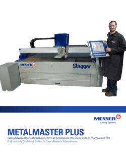 METALMASTER PLUS - Messer Cutting Systems