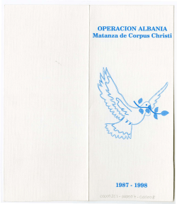 OPERACION ALBANIA Matanza de Corpus Christi 1987