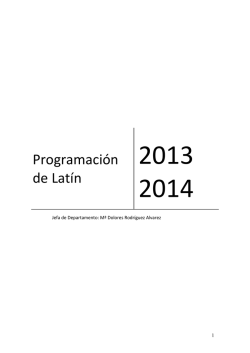 Programación de Latín