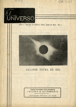 UNIVERSO - Asociación Chilena de Astronomía y Astronáutica