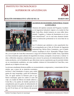 febrero-marzo 2015 - Instituto Tecnológico Superior de Apatzingán