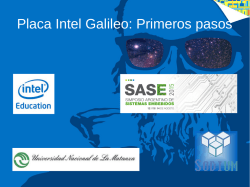 Placa Intel Galileo: Primeros pasos
