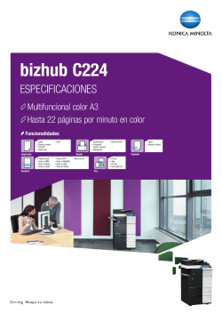 bizhub C224 - RedInk Argentina Srl