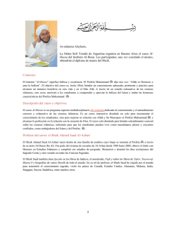 Detalle del curso Al Husna
