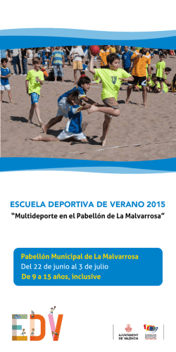 Flyer pabellón malvarrosa - Fundación Deportiva Municipal de