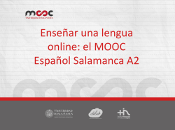 el MOOC Español Salamanca A2