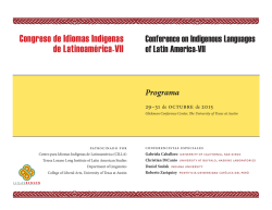 Congreso de Idiomas Indígenas de Latinoamérica-VII - AILLA