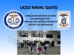 Evacuación - Liceo Naval Quito
