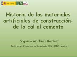 Historia de los materiales artificiales de construcción