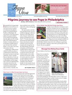 Pilgrims journey to see Pope in Philadelphia