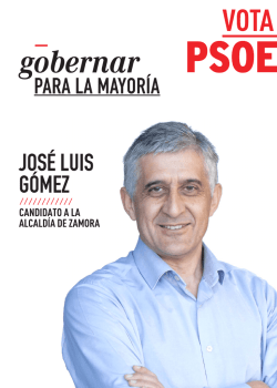 Programa electoral del PSOE en Zamora