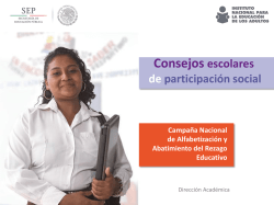 (INEA) (Mtra. Celia Solís - Consejos Escolares de Participación Social