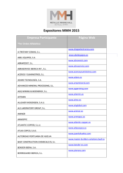 Expositores MMH 2015 Empresa Participante
