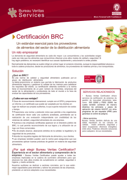 Certificación BRC - Bureau Veritas Argentina