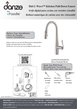 Did-U-Wave™ Kitchen Pull-Down Faucet Grifo digital para cocina