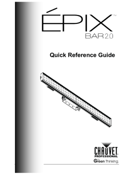 EPIX Bar 2.0 Quick Reference Guide Rev. 2 Multi