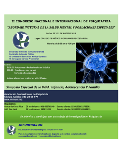 Programa - APAL - Asociación Psiquiátrica de América Latina