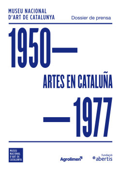 Dossier de prensa - Museu Nacional d`Art de Catalunya