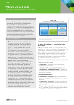Ficha de vCloud Suite PDF