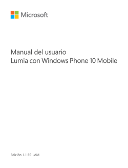 Manual del Usuario para Lumia con Windows Phone 10