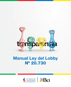 Manual Ley Lobby N°20.730