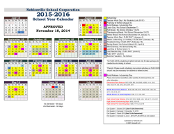 2015-2016 Calendar - Noblesville Schools