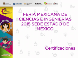 Certificaciones de las Ferias Nacional e Internacionales