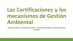 Las certificaciones y los mecanismos de gestión ambiental