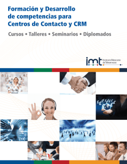 Formación y Desarrollo de competencias para Centros de Contacto