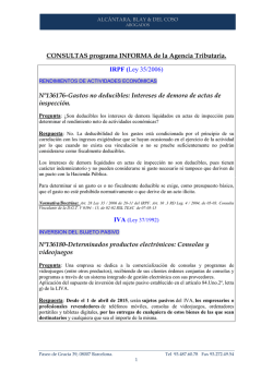 CONSULTAS programa INFORMA de la Agencia Tributaria. IRPF